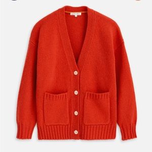 Alex Mill Emma Cardigan Lambswool Paprika size S